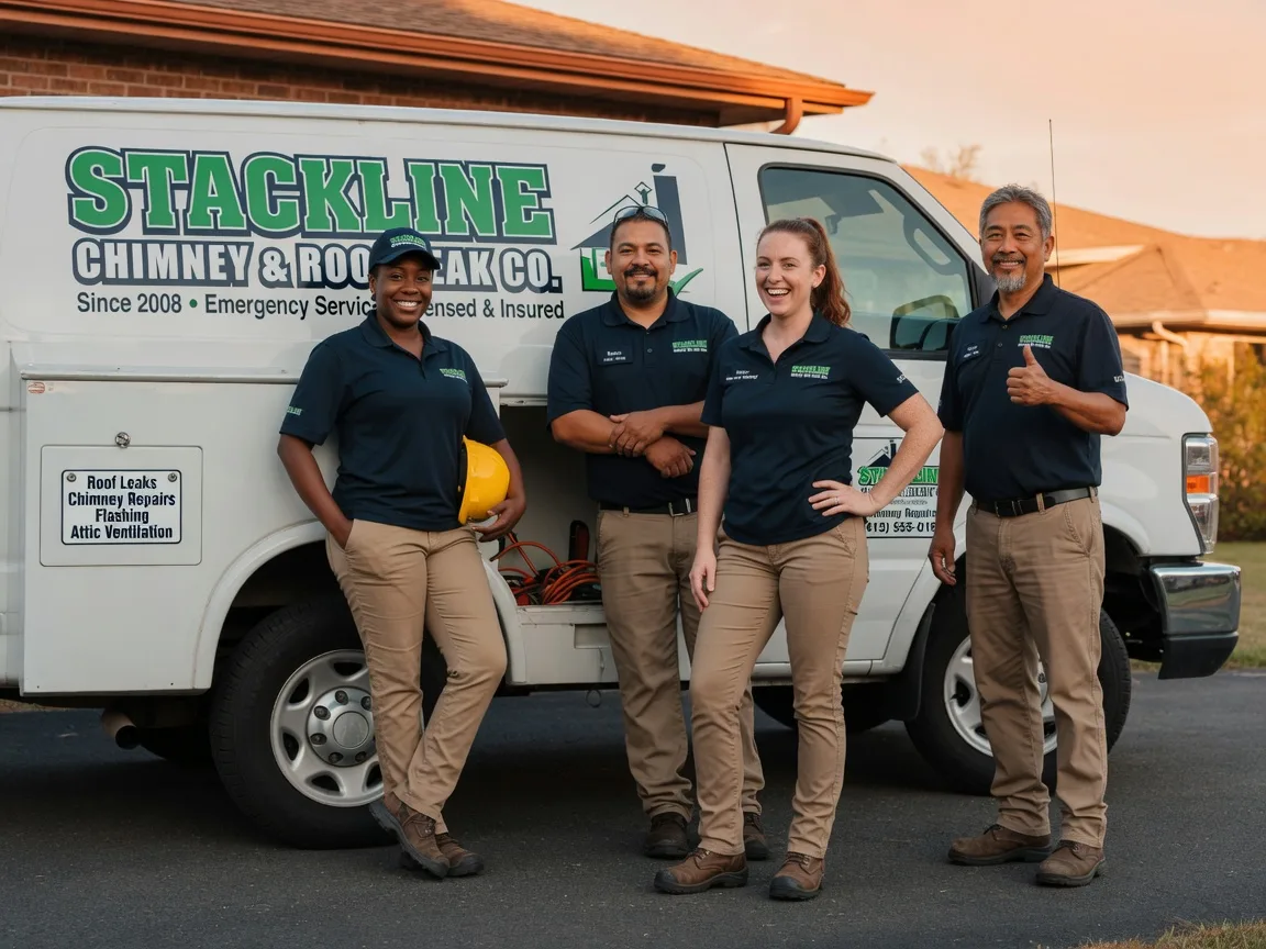 Chimney flashing repair company in Prue, OK
